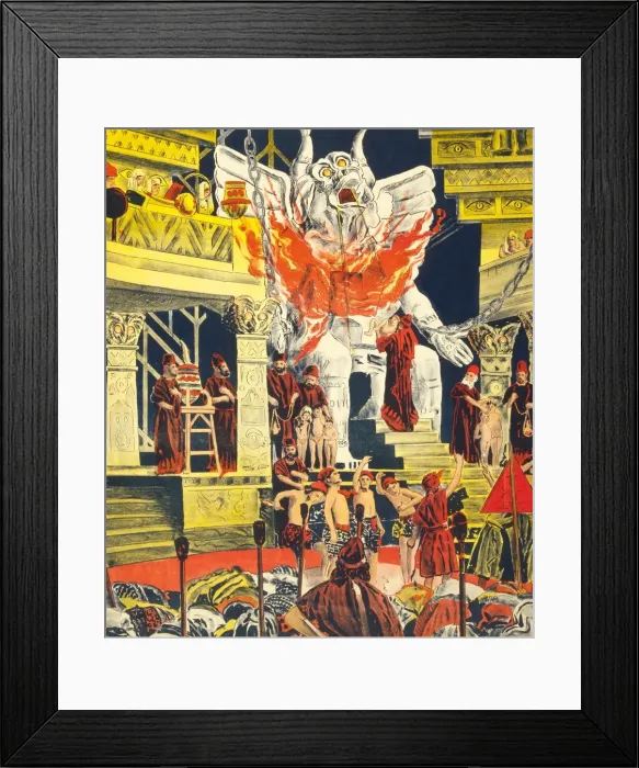 Framed Print : Detail from a poster promoting Cabiria, published 1914 (colour lithograph) Framed Print : Detail from a poster promoting Cabiria, published 1914 (colour lithograph)