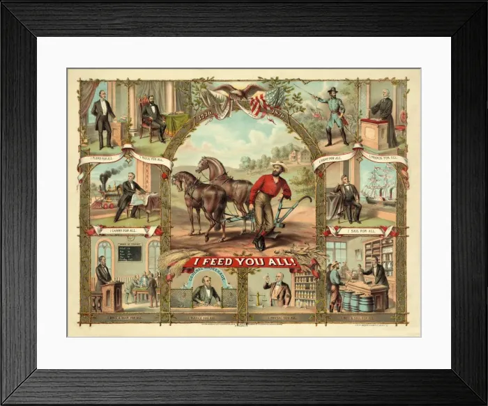 Framed Print : I Feed You All!, c. 1875 Framed Print : I Feed You All!, c. 1875
