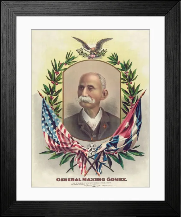 Framed Print : General Maximo Gomez, 19th century Framed Print : General Maximo Gomez, 19th century