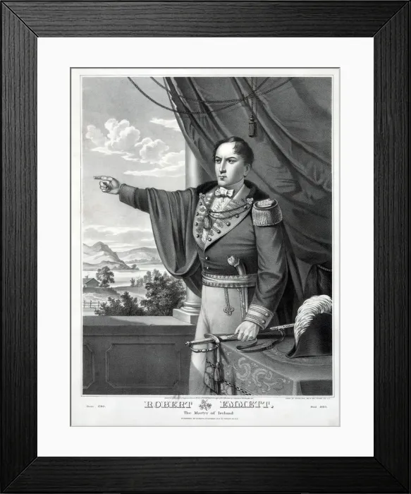 Framed Print : Robert Emmett, the Martyr of Ireland, c. 1873 Framed Print : Robert Emmett, the Martyr of Ireland, c. 1873