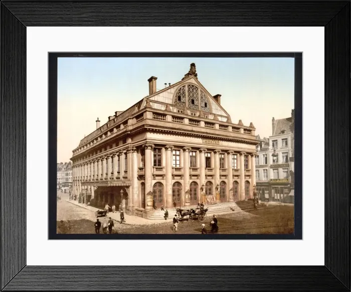 Framed Print : The Theatre, Lillie, France, c. 1895 Framed Print : The Theatre, Lillie, France, c. 1895