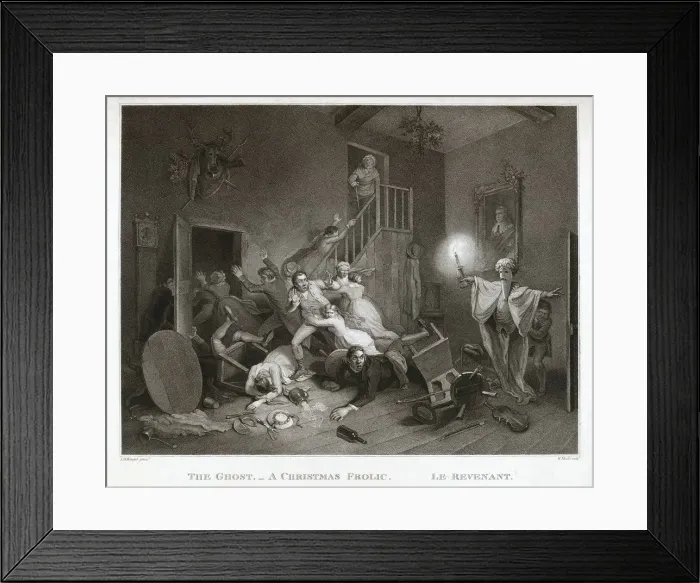 Framed Print : The Ghost - A Christmas Frolic - Le Revenant, 1814 Framed Print : The Ghost - A Christmas Frolic - Le Revenant, 1814