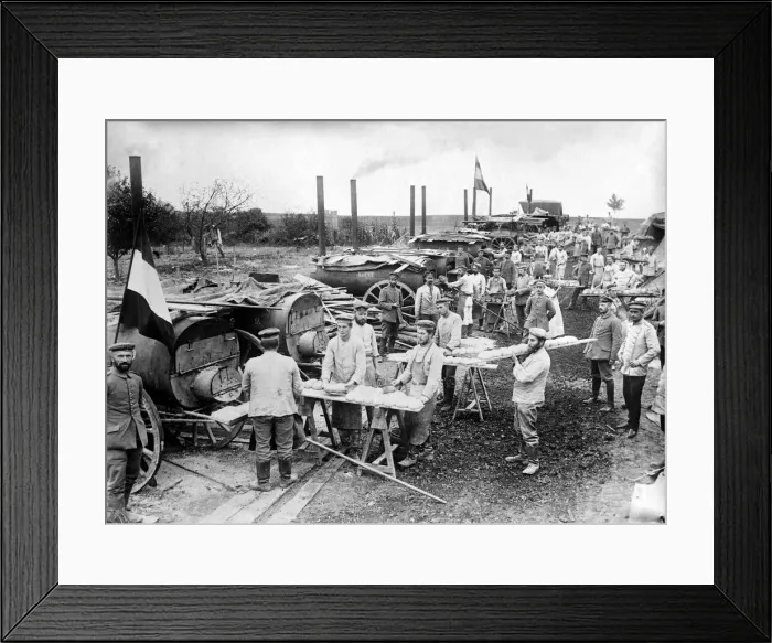 Framed Print : German Field Bakery, c. 1914 Framed Print : German Field Bakery, c. 1914