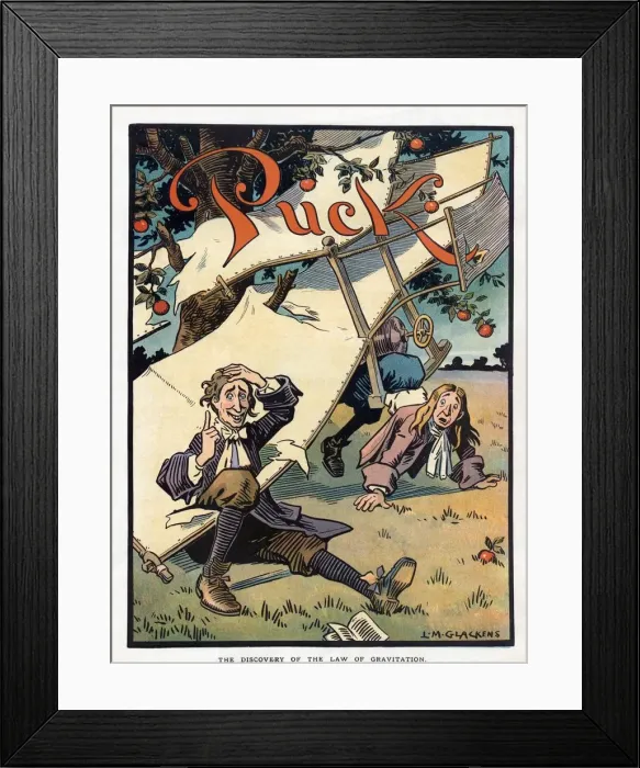 Framed Print : The Discovery of the Law of Gravitation, 1910 Framed Print : The Discovery of the Law of Gravitation, 1910