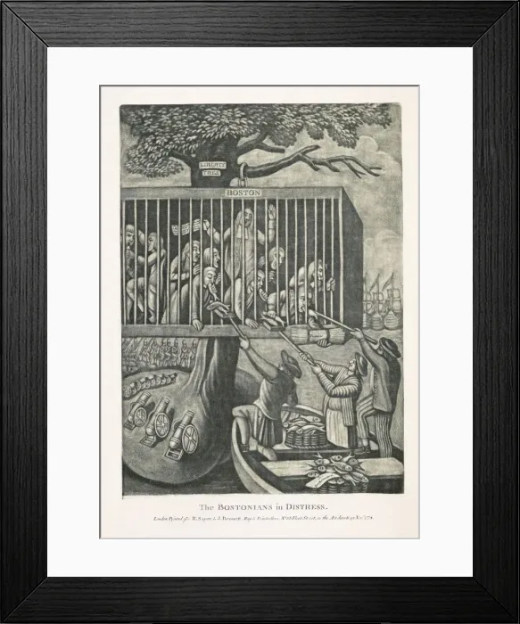 Framed Print : The Bostonians in Distress, 1774 Framed Print : The Bostonians in Distress, 1774