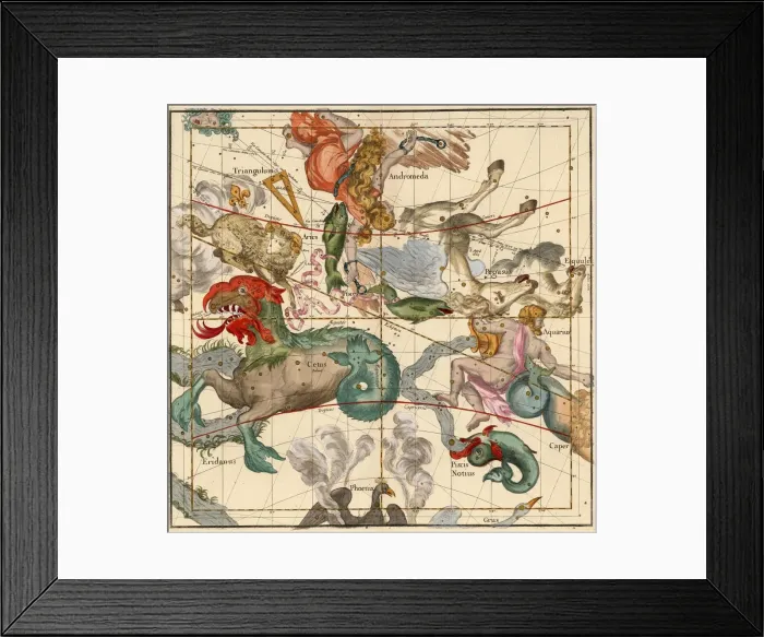 Framed Print : Vernal Equinox, Plate 2 from Globi coelestis in tabulas planas redacti descriptio, 1674 Framed Print : Vernal Equinox, Plate 2 from Globi coelestis in tabulas planas redacti descriptio, 1674