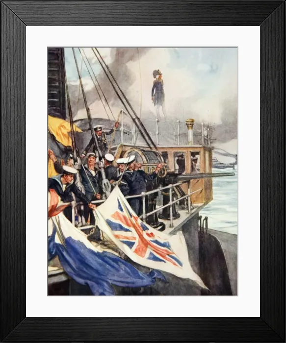 Framed Print : The Little Admiral, illustration from Drakes Drum and Other Songs of the Sea, 1905 Framed Print : The Little Admiral, illustration from Drakes Drum and Other Songs of the Sea, 1905