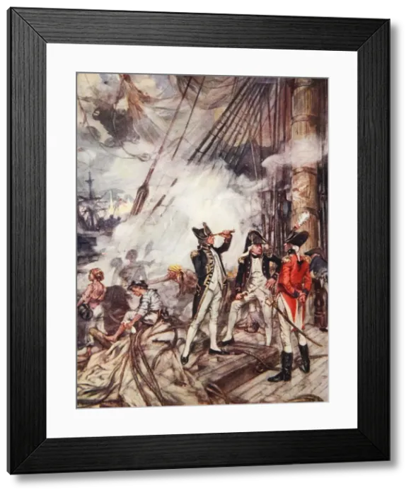 Framed Print : Admirals All, illustration from Drakes Drum and Other Songs of the Sea 1905 Framed Print : Admirals All, illustration from Drakes Drum and Other Songs of the Sea 1905