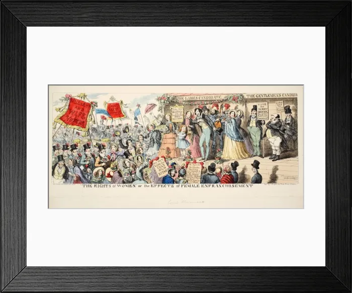 Framed Print : The Rights of Women or the Effects of Female Enfranchisement, 1853 Framed Print : The Rights of Women or the Effects of Female Enfranchisement, 1853