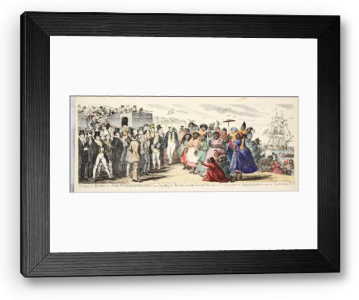 Framed Print : Probable Effects of Over Female Emigration …, c. 1844 Framed Print : Probable Effects of Over Female Emigration …, c. 1844