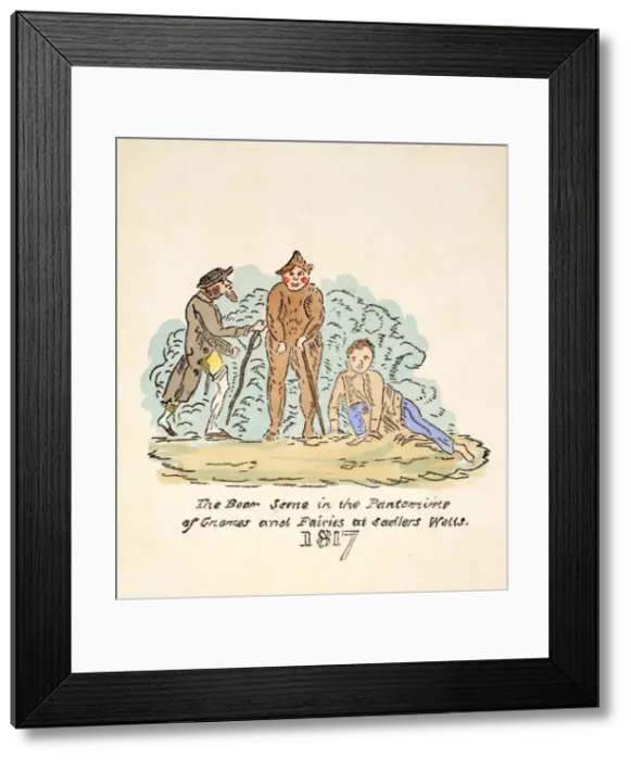 Framed Print : The Bear Scene in the Pantomime of Gnomes and Fairies at Sadlers Wells, 1817 Framed Print : The Bear Scene in the Pantomime of Gnomes and Fairies at Sadlers Wells, 1817