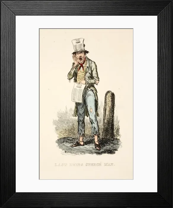 Framed Print : Last Dying Speech Man, 1827 Framed Print : Last Dying Speech Man, 1827
