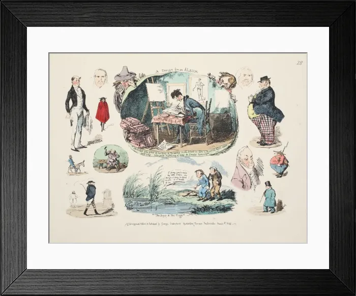 Framed Print : A Design for an Album, 1835 Framed Print : A Design for an Album, 1835