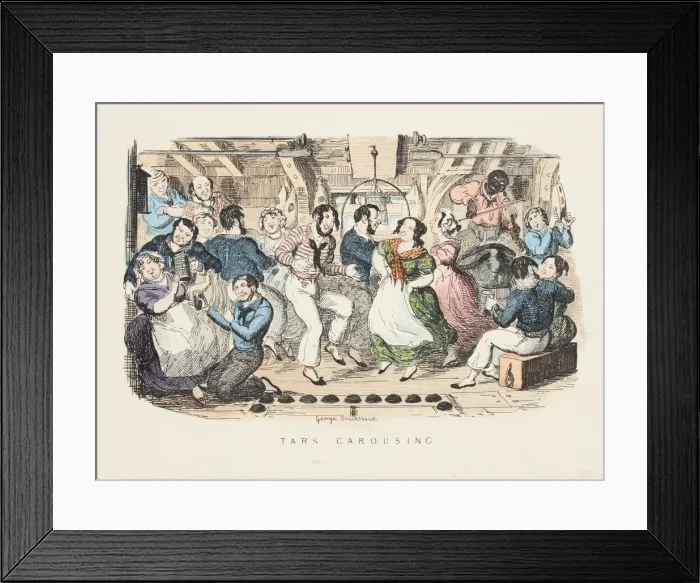 Framed Print : Tars Carousing, 1841 Framed Print : Tars Carousing, 1841