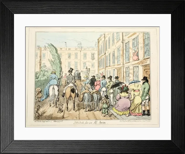 Framed Print : Sketch for an Al-bum, 1835 Framed Print : Sketch for an Al-bum, 1835