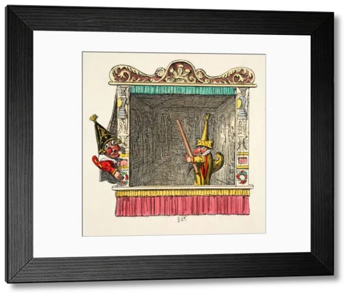 Framed Print : Punch and Scaramouch, 1827 Framed Print : Punch and Scaramouch, 1827