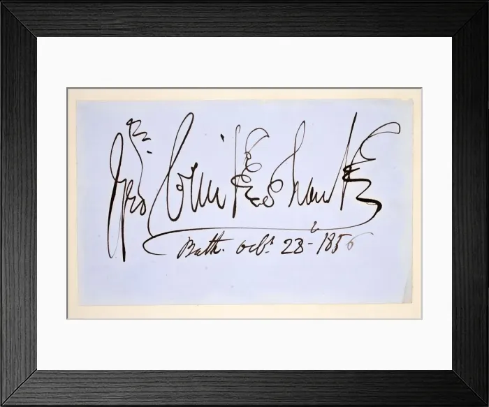 Framed Print : Signature of George Cruikshank, October 28th 1856 Framed Print : Signature of George Cruikshank, October 28th 1856