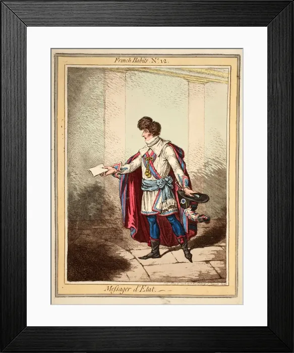 Framed Print : French Habits No. 12, 1798 Framed Print : French Habits No. 12, 1798