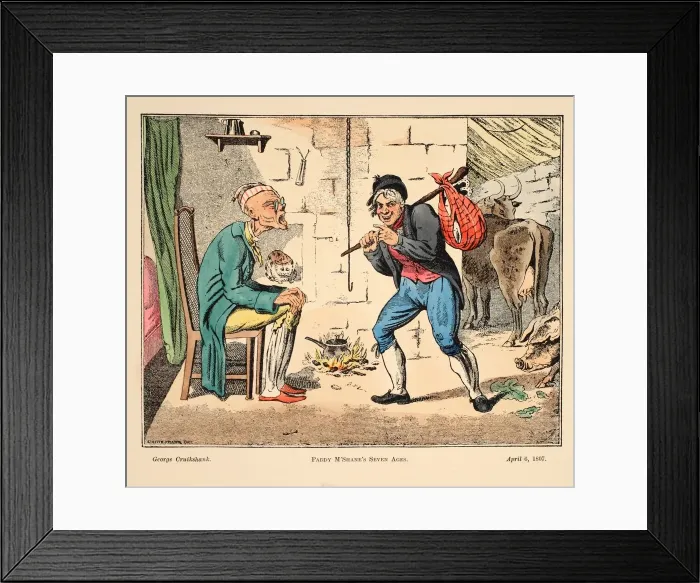 Framed Print : Paddy M Shanes Seven Ages, 1807 Framed Print : Paddy M Shanes Seven Ages, 1807