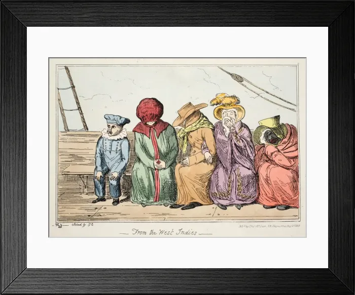 Framed Print : From the West Indies, 1835 Framed Print : From the West Indies, 1835
