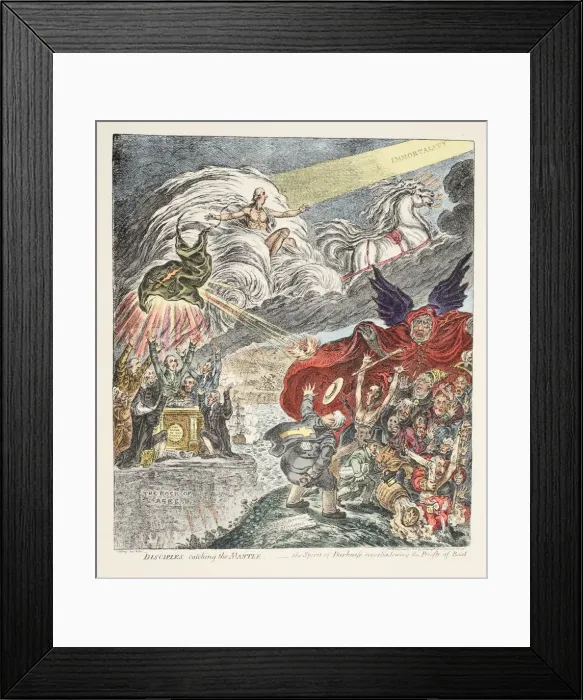 Framed Print : Disciples catching the mantle - the Spirit of Darkness overshadowing the Priests of Baal, 1808 Framed Print : Disciples catching the mantle - the Spirit of Darkness overshadowing the Priests of Baal, 1808