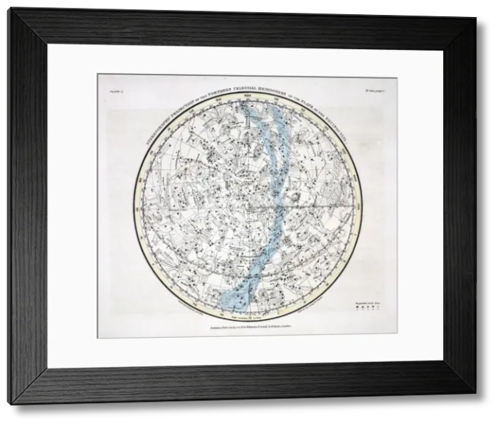 Framed Print : The Northern Hemisphere, 1822 Framed Print : The Northern Hemisphere, 1822