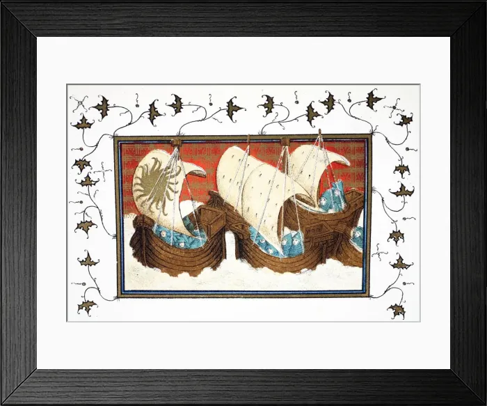 Framed Print : Richard IIs and his fleet landing Milford Haven, 19th Century Framed Print : Richard IIs and his fleet landing Milford Haven, 19th Century