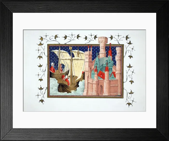 Framed Print : The Duke of Salisbury arriving at Conway Castle from Ireland, 19th Century Framed Print : The Duke of Salisbury arriving at Conway Castle from Ireland, 19th Century
