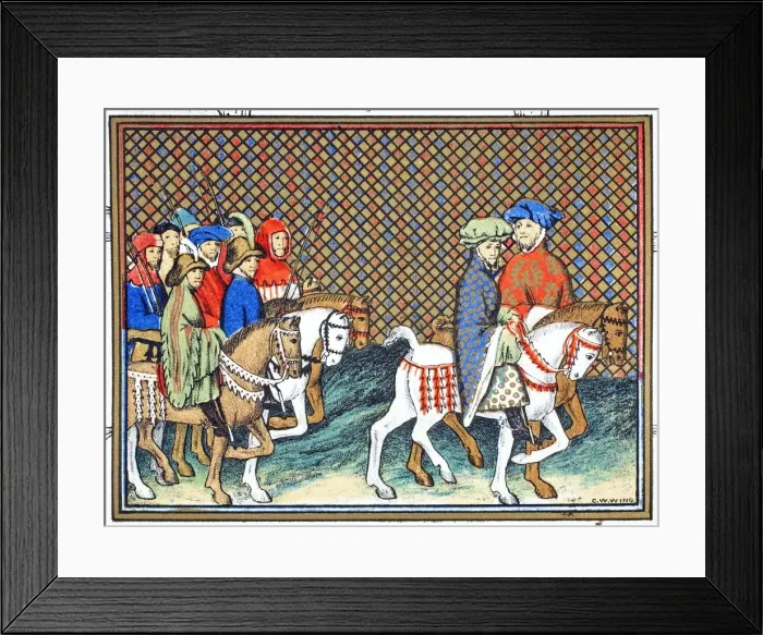 Framed Print : The Dukes of Exeter and Surrey sent by Richard II from Conway castle to Chester Framed Print : The Dukes of Exeter and Surrey sent by Richard II from Conway castle to Chester