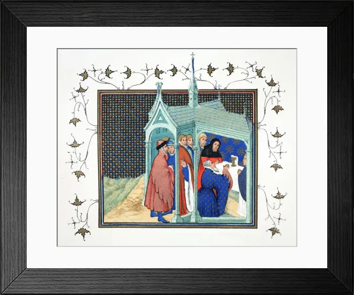 Framed Print : The Earl of Northumberland at High Mass in the Chapel at Conway castle, 19th Century Framed Print : The Earl of Northumberland at High Mass in the Chapel at Conway castle, 19th Century