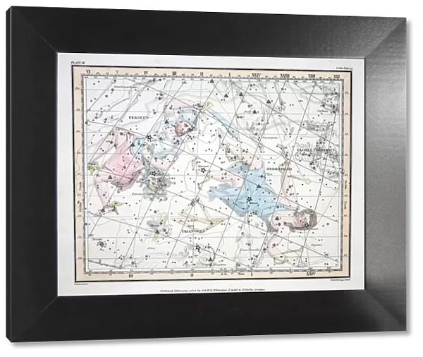 The Constellations (Plate III) Andromeda, Triangula, I Perseus et Caput Meduse, Gloria Frederici