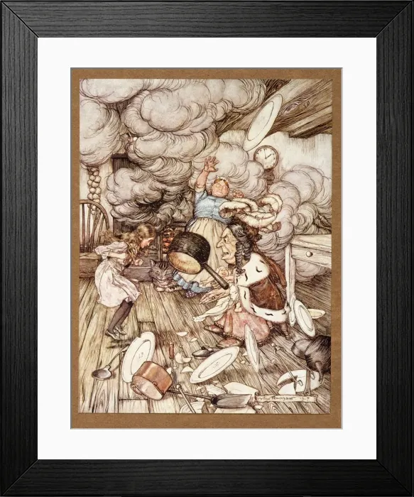 Framed Print : An unusually large saucepan flew close by it, and very nearly carried it off, 1907 Framed Print : An unusually large saucepan flew close by it, and very nearly carried it off, 1907