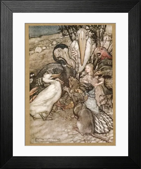 Framed Print : But who has won? from Alices Adventures in Wonderland, by Lewis Carroll, pub. 1907 Framed Print : But who has won? from Alices Adventures in Wonderland, by Lewis Carroll, pub. 1907