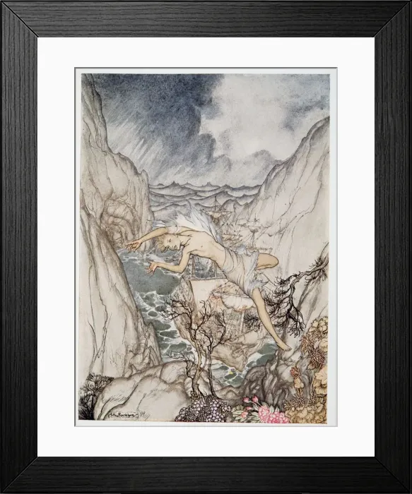 Framed Print : Safely in harbour is the kings ship, illustration from The Tempest, 1926 Framed Print : Safely in harbour is the kings ship, illustration from The Tempest, 1926