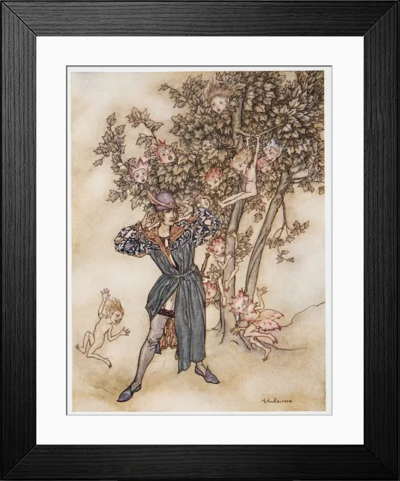 Framed Print : Burthen (dispersedly) Hark Hark!, illustration from The Tempest, 1926 Framed Print : Burthen (dispersedly) Hark Hark!, illustration from The Tempest, 1926
