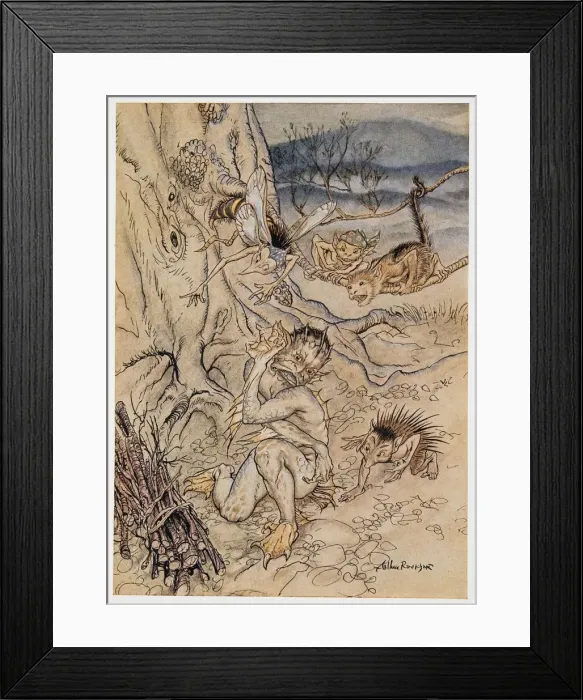 Framed Print : For every trifle are they set upon me, illustration from The Tempest, 1926 Framed Print : For every trifle are they set upon me, illustration from The Tempest, 1926