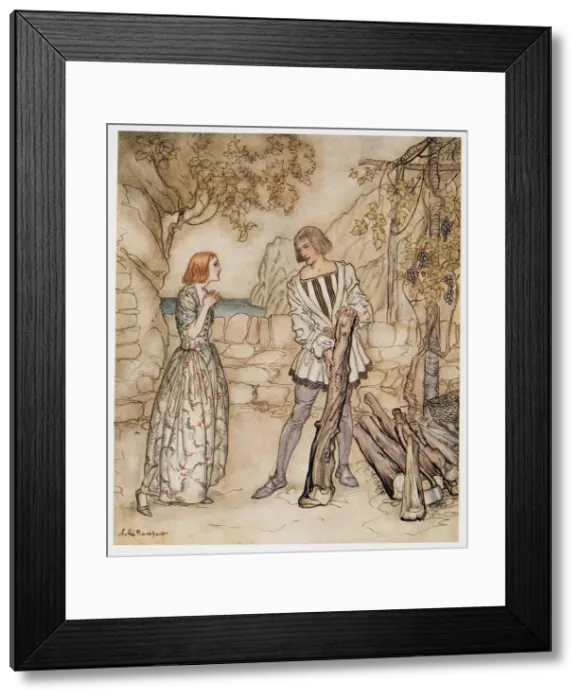 Framed Print : Alas, now, pray you, work not so hard, illustration from The Tempest, 1926 Framed Print : Alas, now, pray you, work not so hard, illustration from The Tempest, 1926