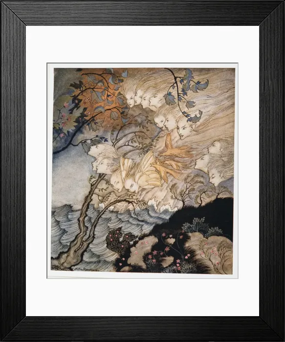 Framed Print : …. And sometime voices, illustration from William Shakespeares The Tempest, 1926 Framed Print : …. And sometime voices, illustration from William Shakespeares The Tempest, 1926
