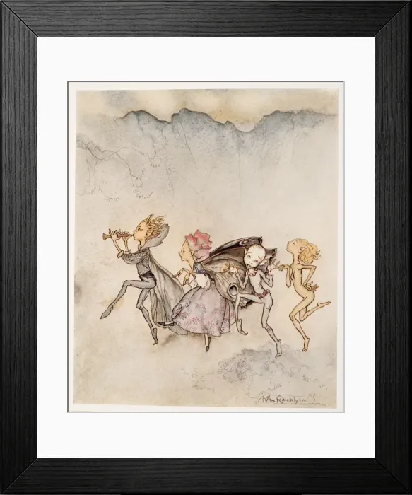 Framed Print : Each one, tripping on his toe, will be here with mop and mow, illustration from The Tempest Framed Print : Each one, tripping on his toe, will be here with mop and mow, illustration from The Tempest