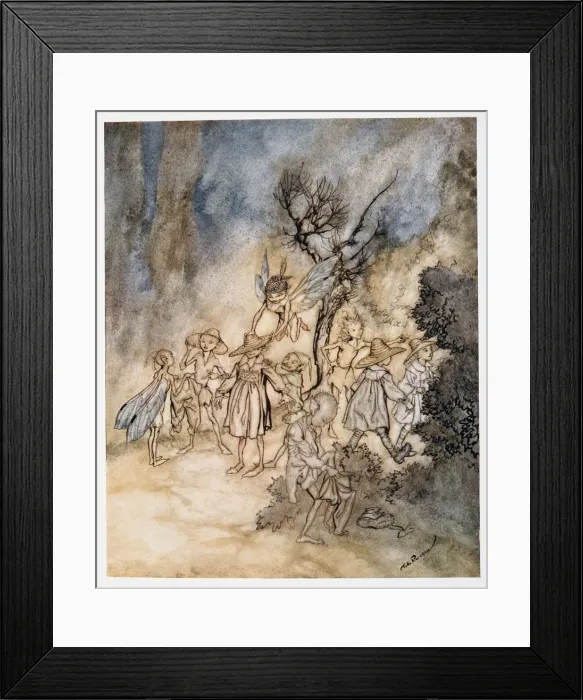 Framed Print : Enter certain reapers, properly habited, illustration from William Shakespeares The Tempest