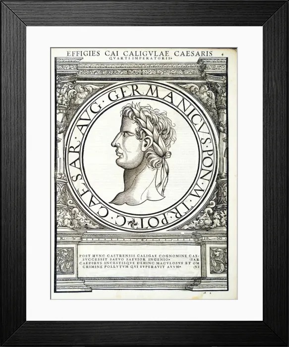 Framed Print : Caius Caligula (12 - 41 AD), 1559 Framed Print : Caius Caligula (12 - 41 AD), 1559