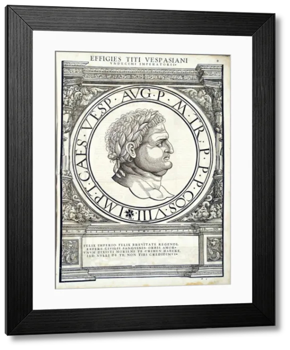 Framed Print : Titus Vespasianus (39 - 81 AD), 1559 Framed Print : Titus Vespasianus (39 - 81 AD), 1559