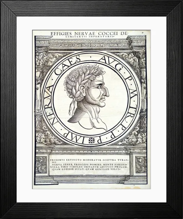 Framed Print : Nerva (30 -98 AD), 1559 Framed Print : Nerva (30 -98 AD), 1559