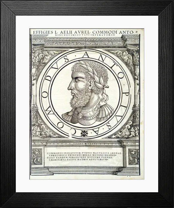 Framed Print : Commodus, 1559 Framed Print : Commodus, 1559