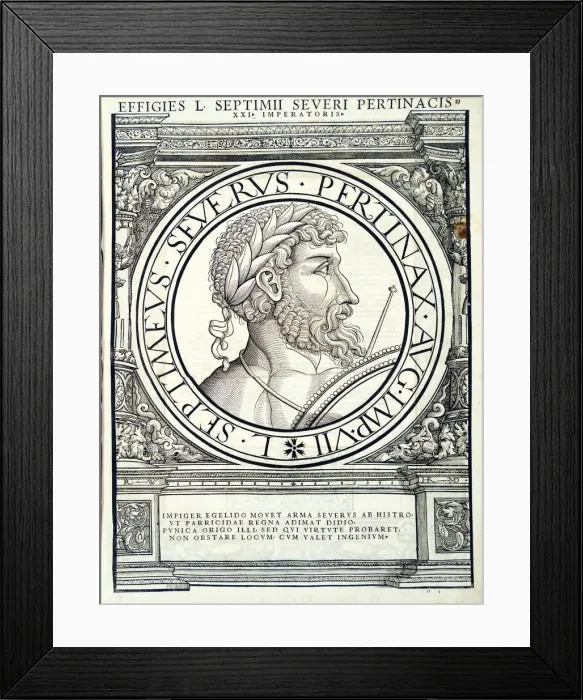 Framed Print : Septimus Seuerus (145 - 211 AD), 1559 Framed Print : Septimus Seuerus (145 - 211 AD), 1559
