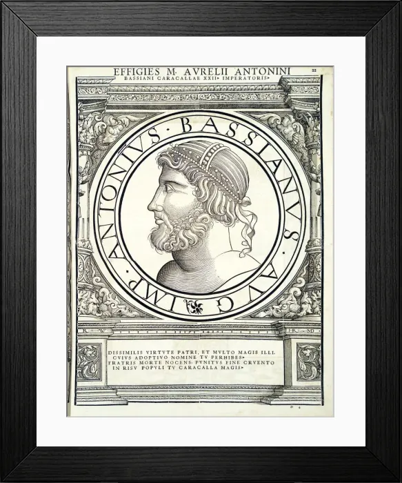Framed Print : Caracalla (Antonius Bassianus) (188 - 217 AD), 1559 Framed Print : Caracalla (Antonius Bassianus) (188 - 217 AD), 1559