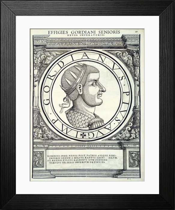 Framed Print : Gordianus (159 - 238), 1559 Framed Print : Gordianus (159 - 238), 1559