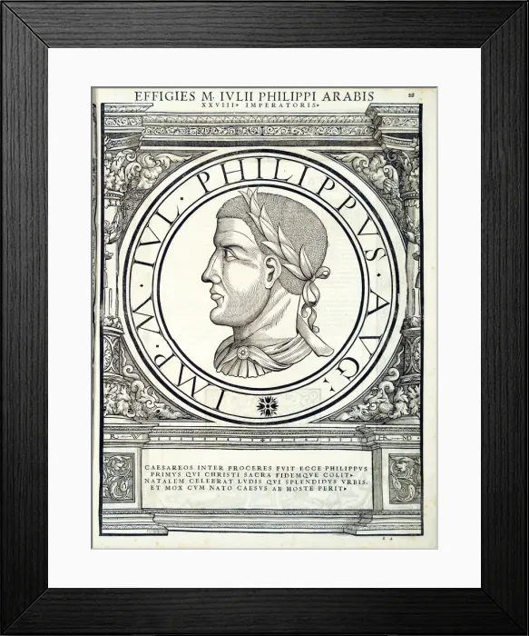 Framed Print : Iulius Philippus (204 - 249), 1559 Framed Print : Iulius Philippus (204 - 249), 1559