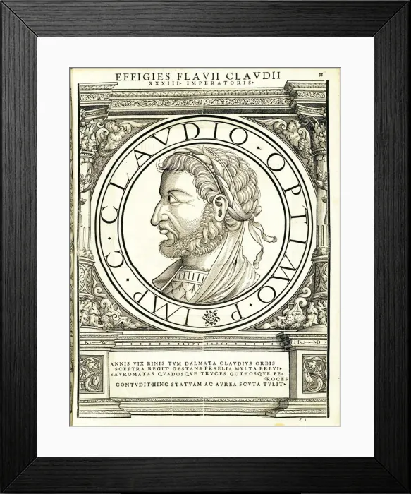 Framed Print : Claudius II (213 - 270 AD), 1559 Framed Print : Claudius II (213 - 270 AD), 1559