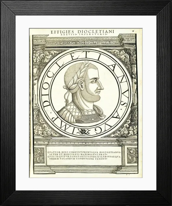 Framed Print : Diocletianus (245 - 311 AD), 1559 Framed Print : Diocletianus (245 - 311 AD), 1559